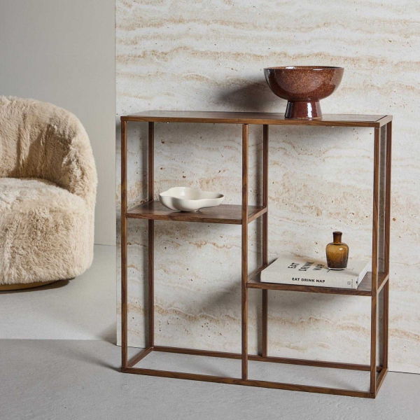 Etagère en métal et MDF Staal 80 x 26 x 81 cm - VENTURE HOME