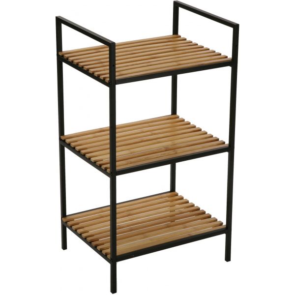 Etagère en métal et bois 3 niveaux 70 cm