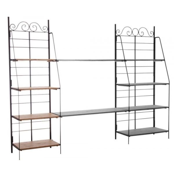 Etagère en métal et bois pliante - AUBRY GASPARD