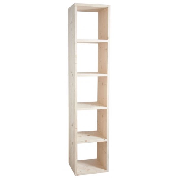 Etagère modulable 5 cases en épicéa