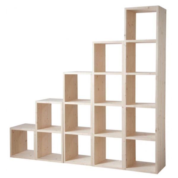 Etagère modulable 5 cases en épicéa - AUBRY GASPARD