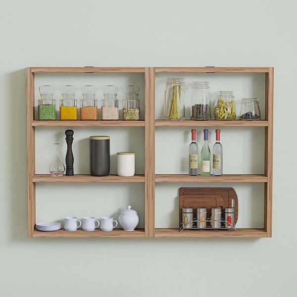 Etagère murale en agglomeré Hexa - HANAH HOME