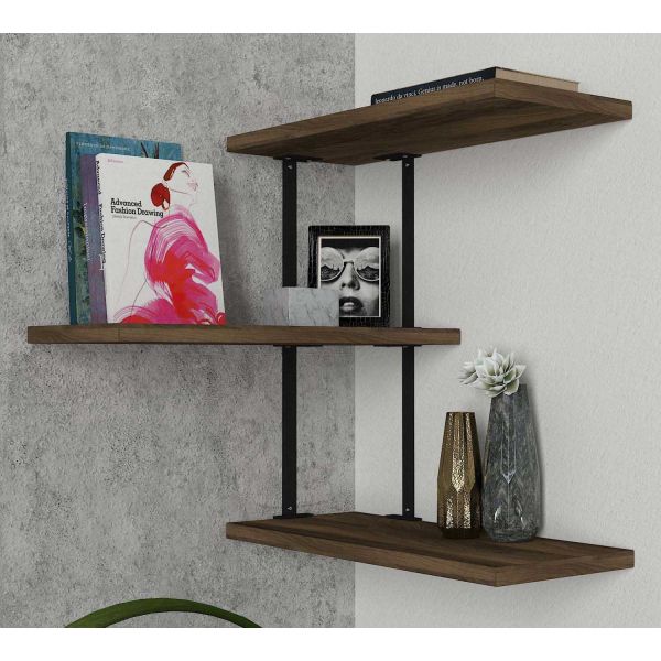 Etagère murale d'angle Frisbi - HANAH HOME