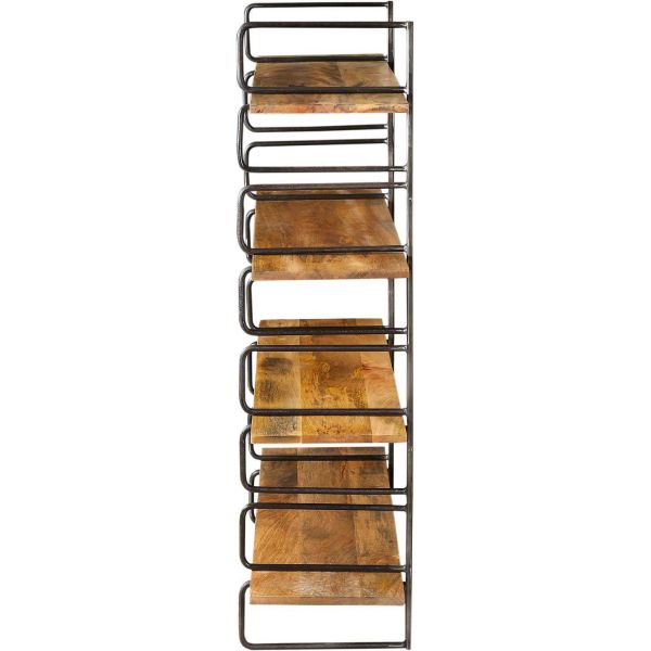 Etagère murale modulable en fer et manguier - 319