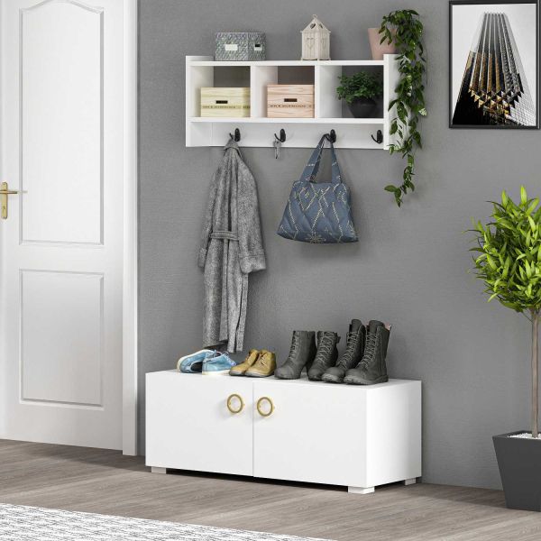 Etagère murale avec niches et patères Star - 54,90