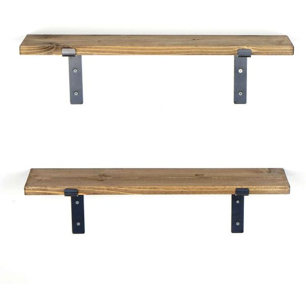 Etagère murale en sapin et métal Made - 65,90