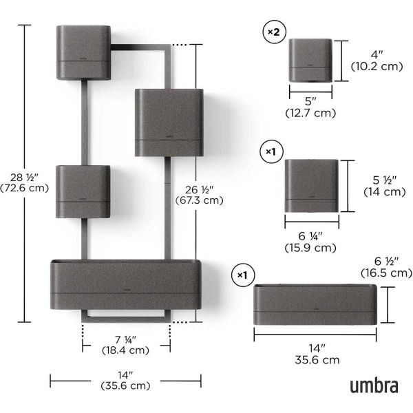 Etagère à plantes murale Cubiko - UMB-0709