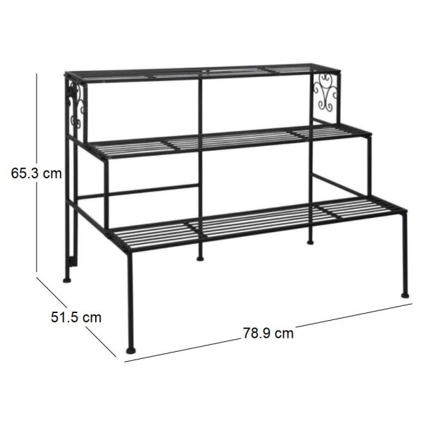 Etagère à plantes pliante en fer - 6