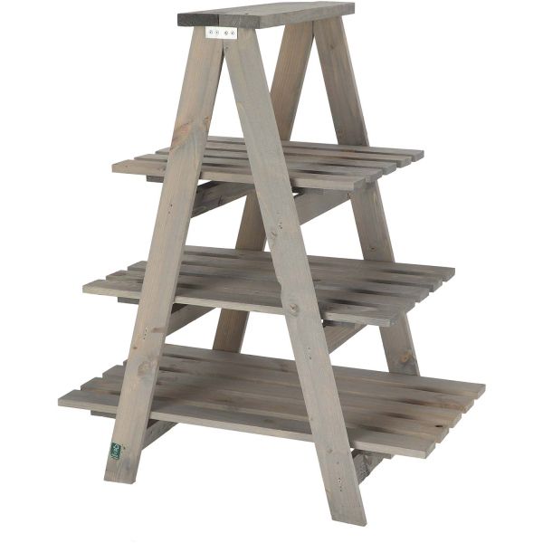 Etagère à plantes triangulaire en pin - ESS-0877