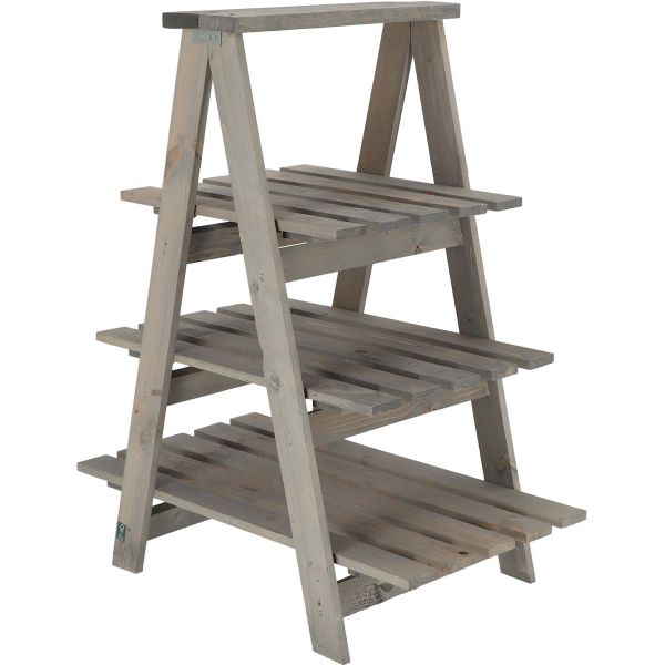 Etagère à plantes triangulaire en pin - 29,90