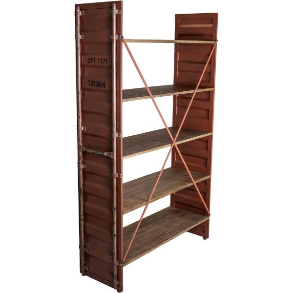 Etagère 5 plateaux en bois  container - ANTIC LINE CRéATIONS