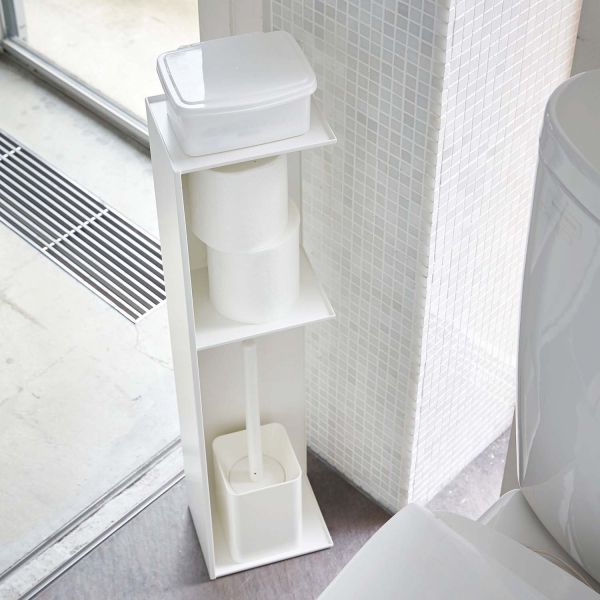 Etagère de rangement en métal pour toilettes Tower slim - YAMAZAKI