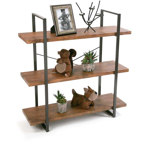 Etagère style industriel bois et métal baldas (3 étagères)