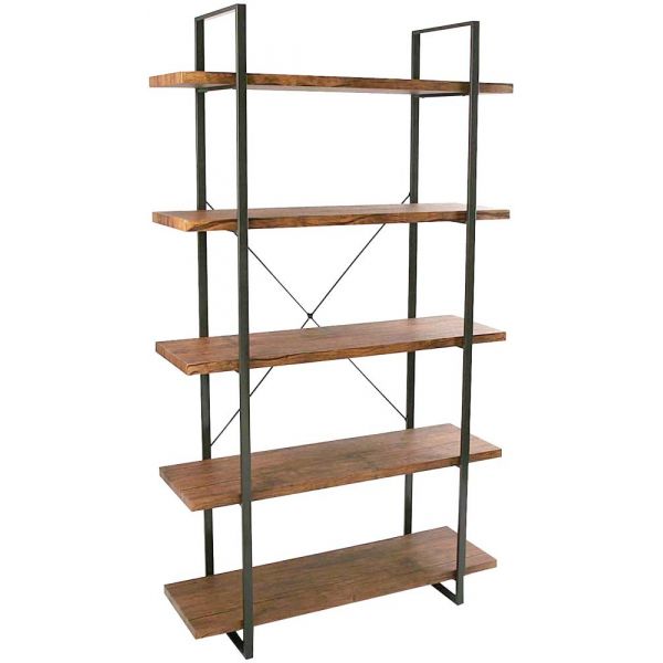 Etagere Style Industriel Bois Et Metal Baldas 5 Etageres