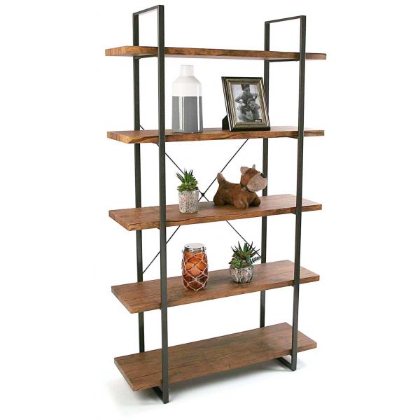 Etagère style industriel bois et métal baldas (5 étagères)