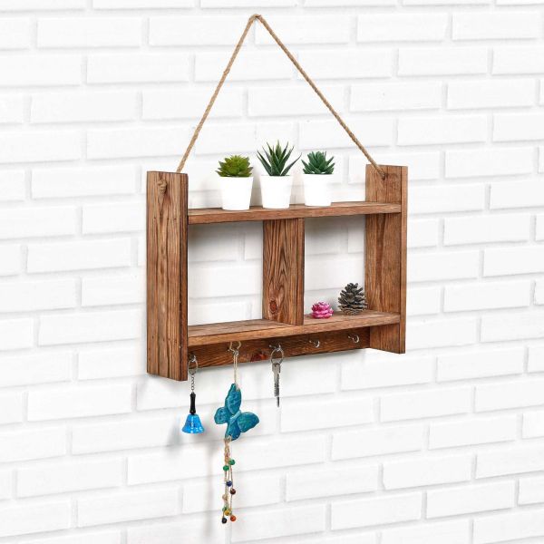 Etagère à suspendre avec 5 crochets - HANAH HOME
