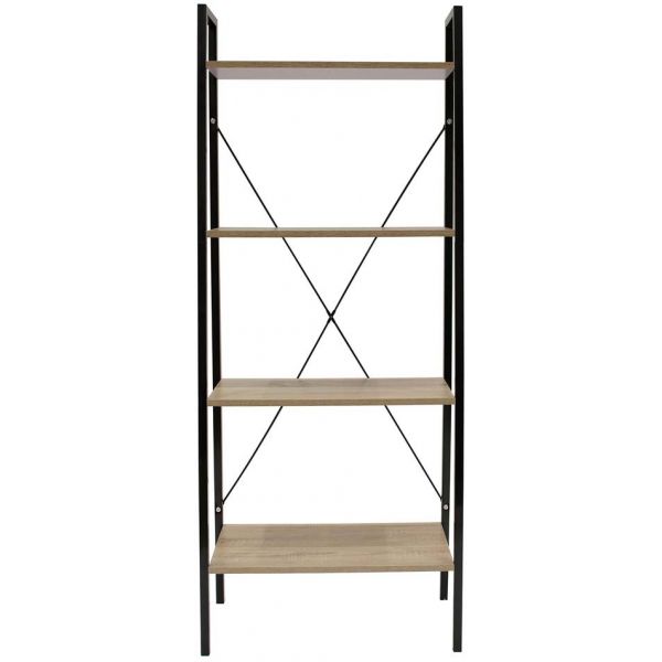 Etagère 4 tablettes en bois et métal Savannah - 59,90