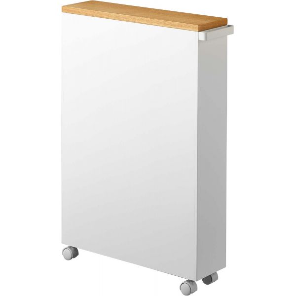 Etagère de toilette sur roulettes métal et bois  Slim - 139