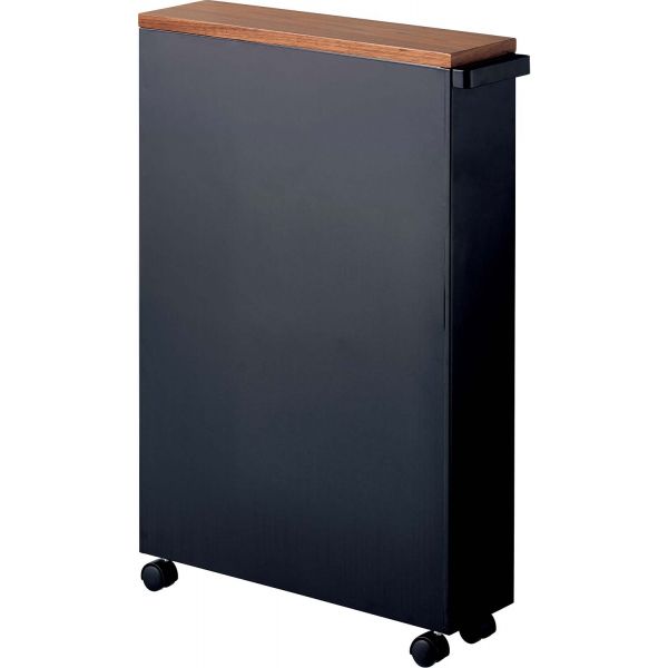 Etagère de toilette sur roulettes métal et bois  Slim - 139