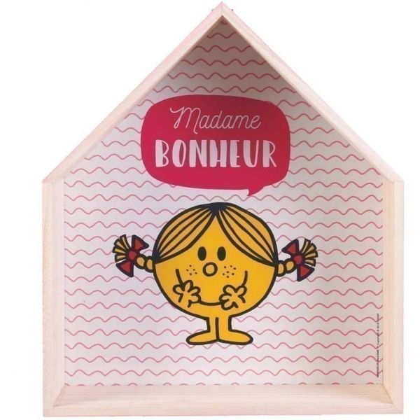 Etagères en bois maison Monsieur Madame (Lot de 2) - CMP-2214