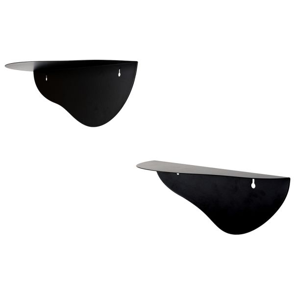 Étagères en métal noir (lot de 2) - 27,90