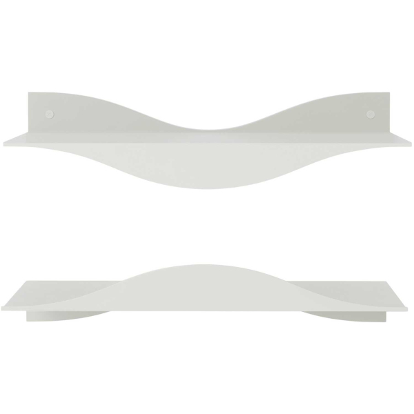 Etagères murales en acier Surf (Lot de 2)