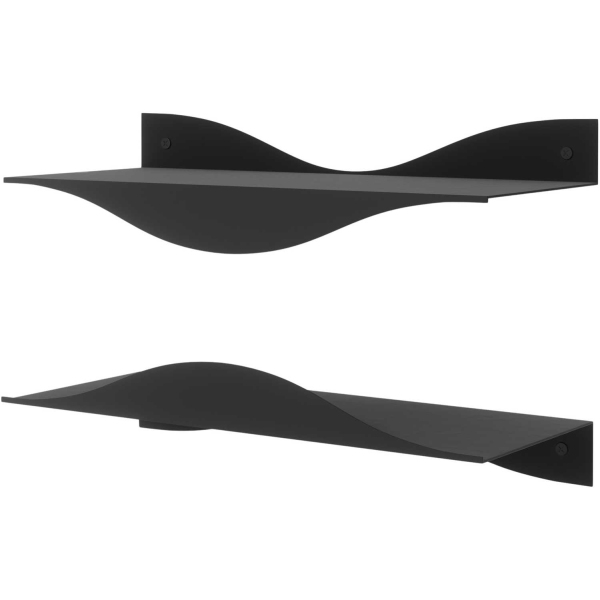 Etagères murales en acier Surf (Lot de 2) - 75,90