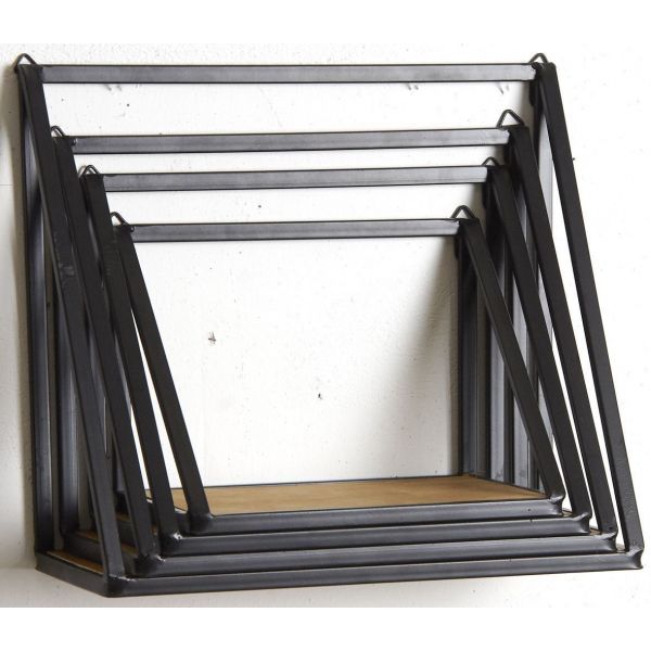 Étagères murales gigognes (Lot de 4) - AUB-3490