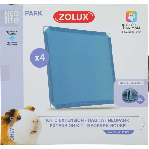 Extension pour cage modulable pour cochon d'inde Neolife park 1.10 m² - ZOLUX