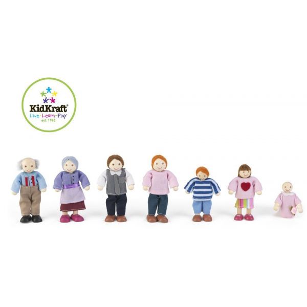 Famille 7 poupées en tissu 12cm - KIDKRAFT