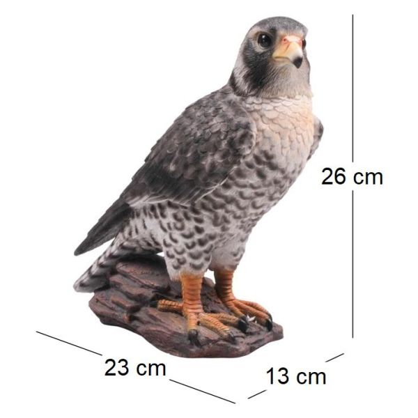 Faucon sur branche en résine - IMH-0158