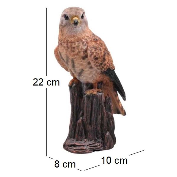 Faucon sur branche en résine - IMH-0157