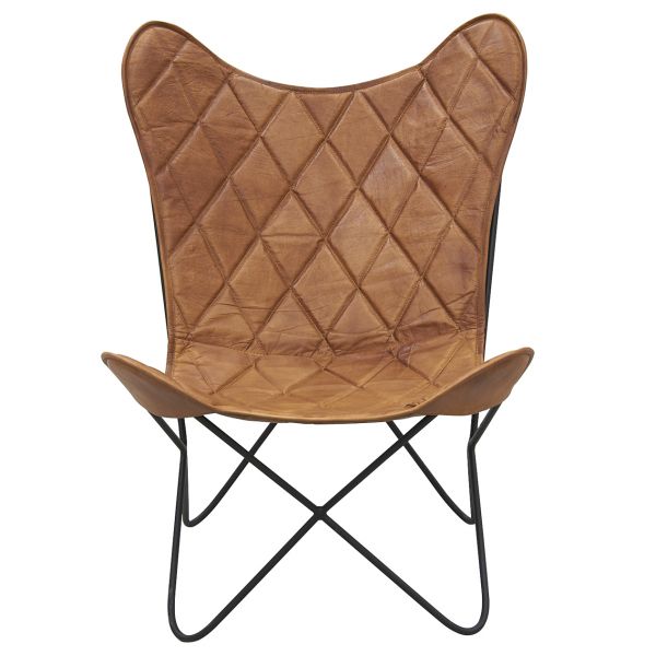 Fauteuil Butterfly en cuir - 6