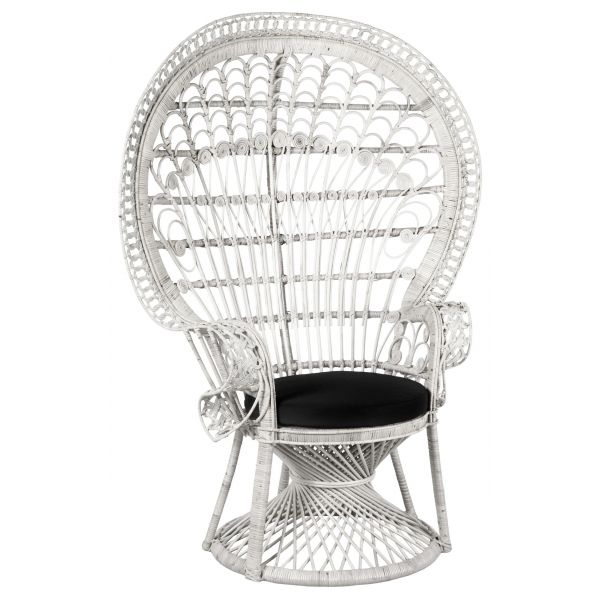 Fauteuil Emmanuelle en rotin Paon