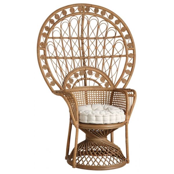 Fauteuil Emmanuelle en rotin