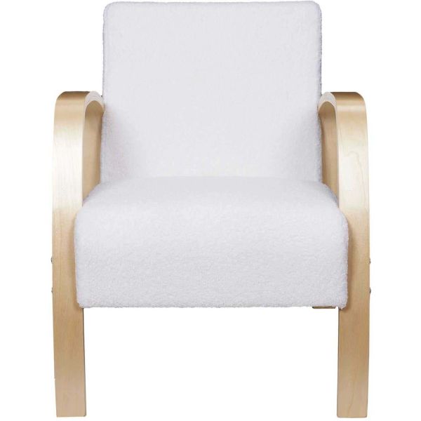 Fauteuil assise en tissu bouclette Hella - CMP-4578