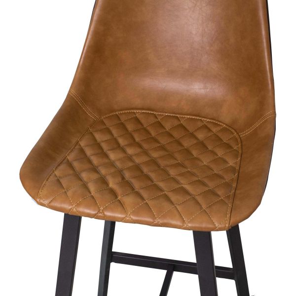 Fauteuil de bar assise capitonné en polyuréthane - 179