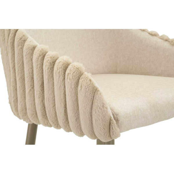 Fauteuil de bar en tissu et métal Alaska (Lot de 2) - 8