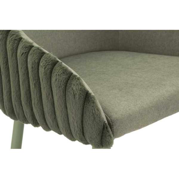 Fauteuil de bar en tissu et métal Alaska (Lot de 2) - 8