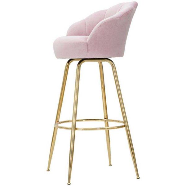 Fauteuil de bar en tissu et métal Vienna - 5