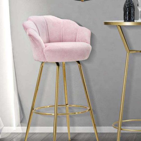 Fauteuil de bar en tissu et métal Vienna - MAURO FERRETTI