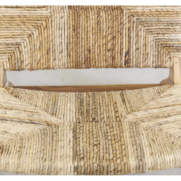 Fauteuil bas en teck naturel et bananier - 6