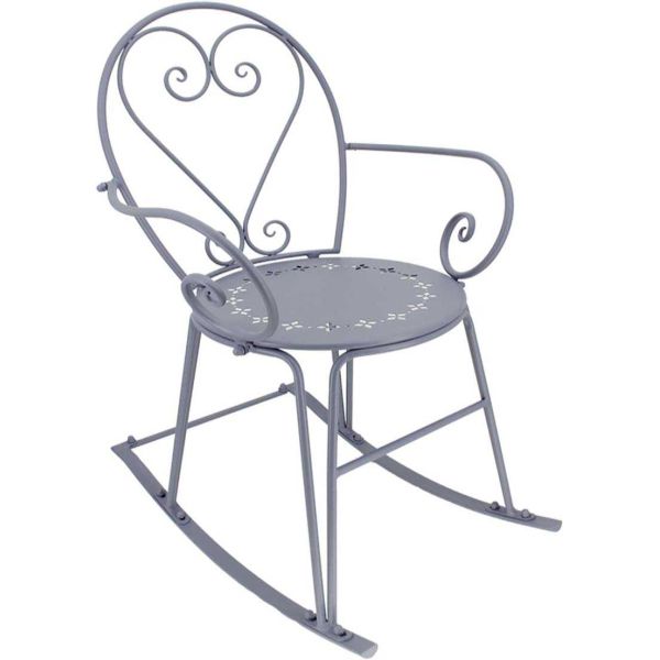 Fauteuil à bascule en fer Belle Époque