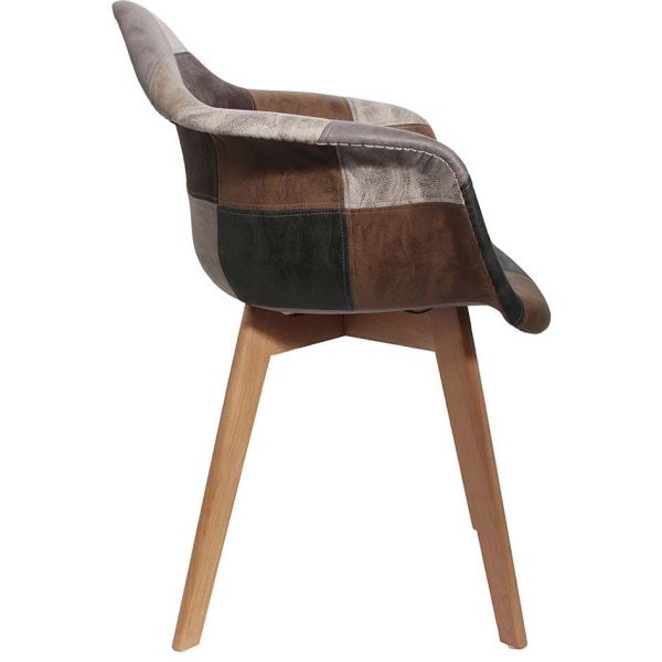 Fauteuil en bois et polyuréthane Patchwork - 94,90