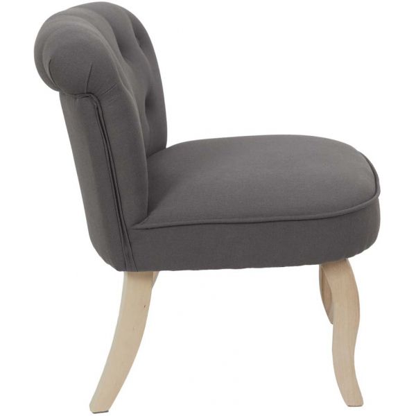 Fauteuil en bois et tissu Eleonore - 64,90