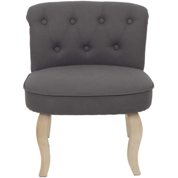 Fauteuil en bois et tissu Eleonore - CMP-2682