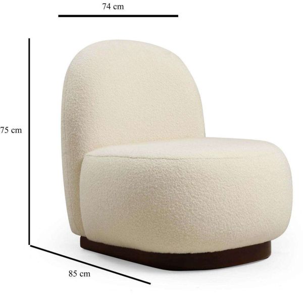 Fauteuil  bouclette  Tina - ASI-0164