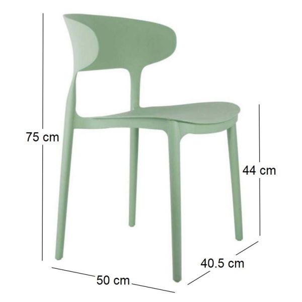 Fauteuil coloré en polypropylène Fain - 6