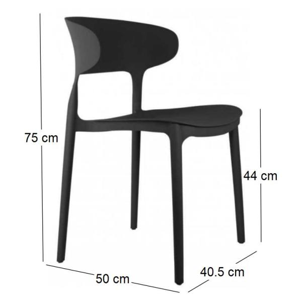 Fauteuil coloré en polypropylène Fain - 6