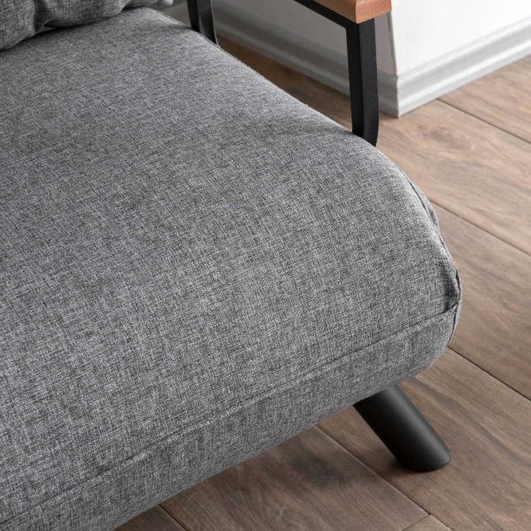 Fauteuil convertible en tissu Sando - 6